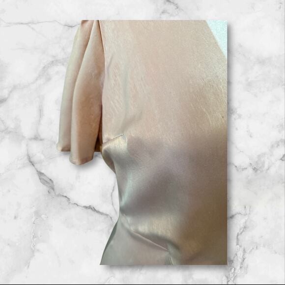 J.O.A. Just One Answer Baby Pink Wrap Dress Open Front w/Short Lining Dress. S - Picture 8 of 12